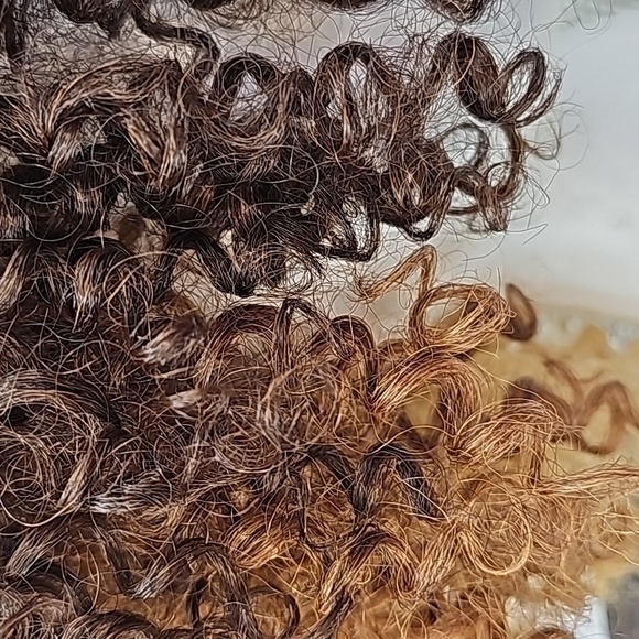 Lace Front Kinky Curly Wig Invisible L-Part Color OM701 - Picture 3 of 12